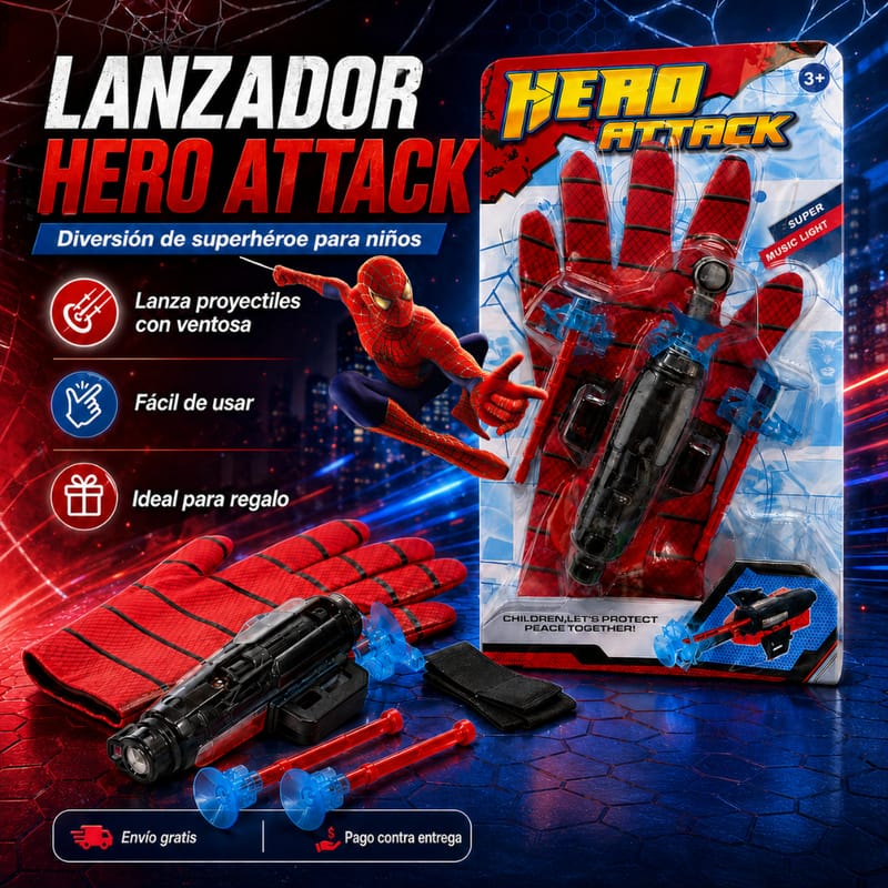 Guante Lanzador Hero Attack para Niños - Image 1